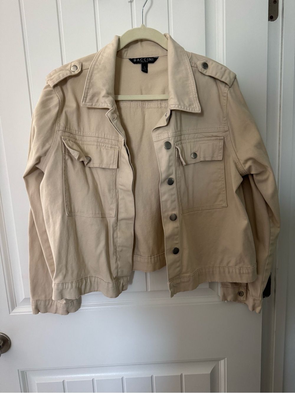Baccini Women's Cream and Tan Jacket